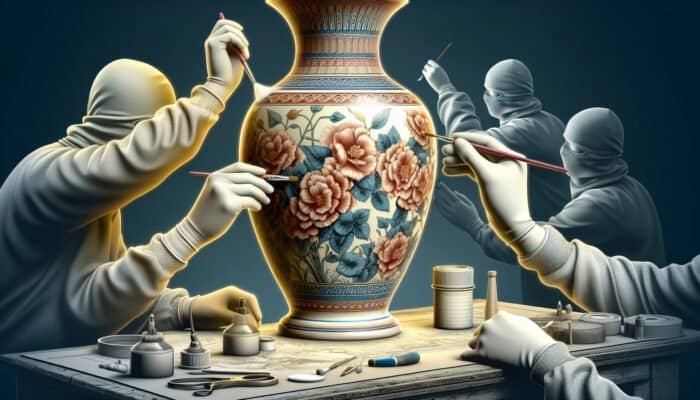 Porcelain vase in East Calder revitalised through professional refinishing, restoring intricate designs and enhancing lustre.