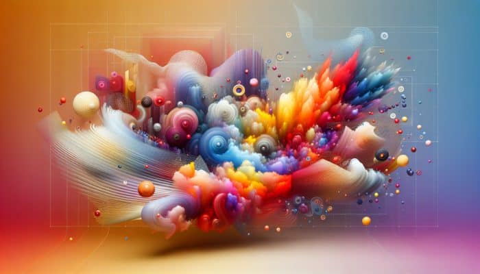 A vibrant painting with seamless color transitions and soft edges, demonstrating colour blending.