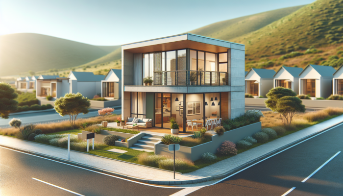 Compact modern house in Witbank's Highveld Park estate, featuring a small garden, secure parking, and simple interiors in a sunny suburb.