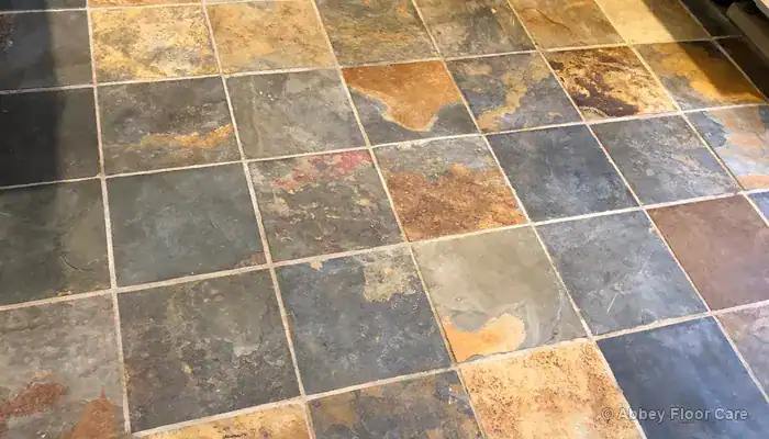 Softer Indian slate with porous texture and visible surface variation