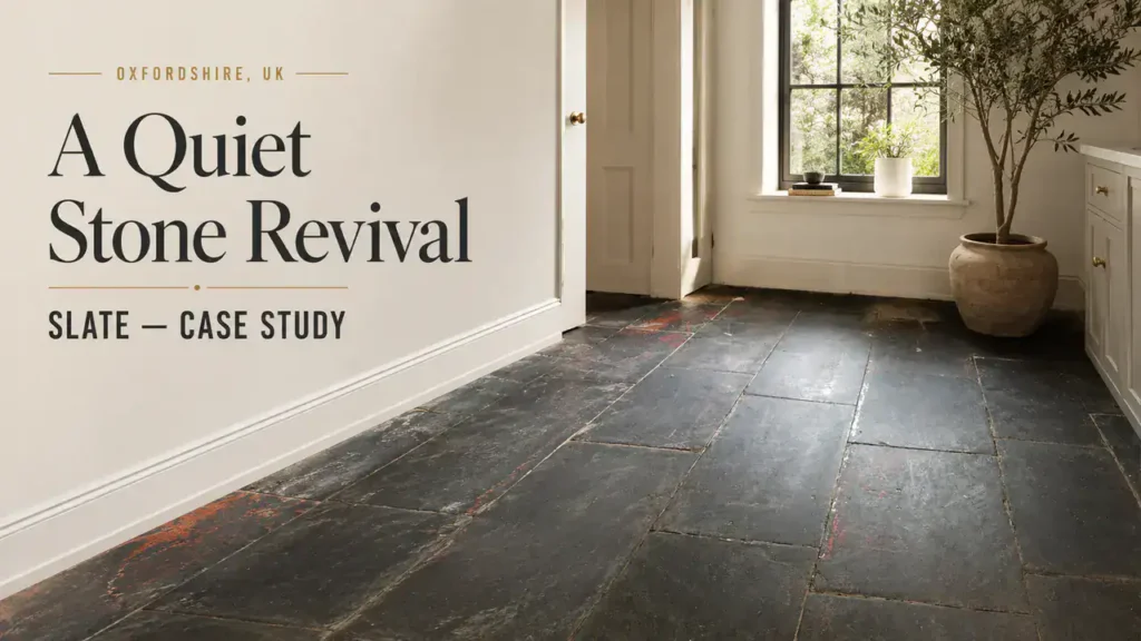 Slate Floor Cleaning Revitalises a Stunning Corris Space