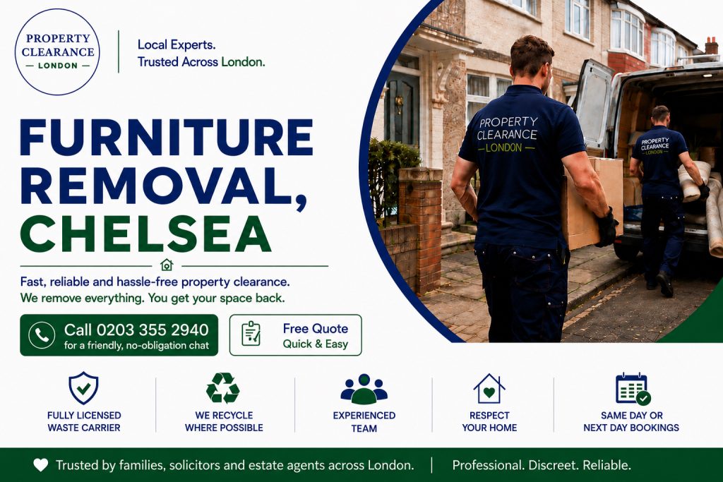 Furniture Removal Services in Chelsea: Effortless Relocations