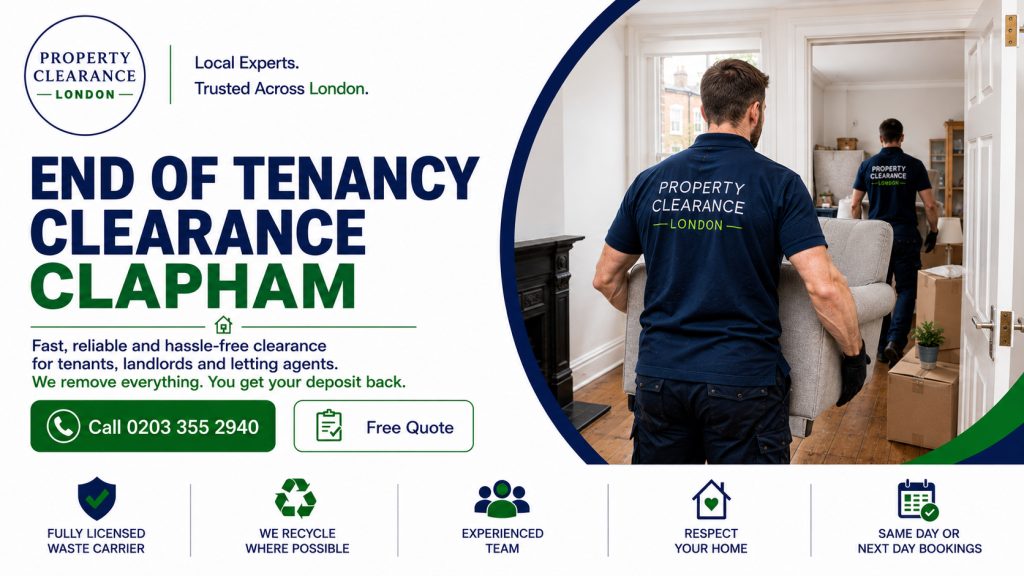 End of Tenancy Clearance Services in Clapham – Fast Solutions